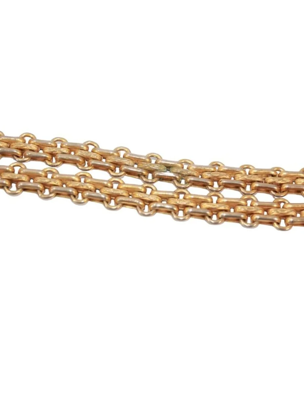 Chanel Tweed Pink Beige Shoulder Bag Gold
